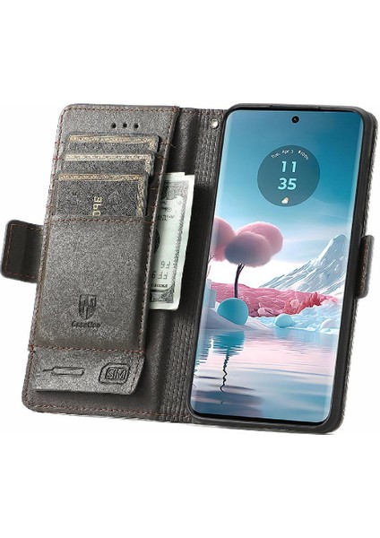 Motorola Moto Kenar 40 Neo Çoklu Kart Yuvası Iş Cüzdan Için Flip Case (Yurt Dışından) indirimleri