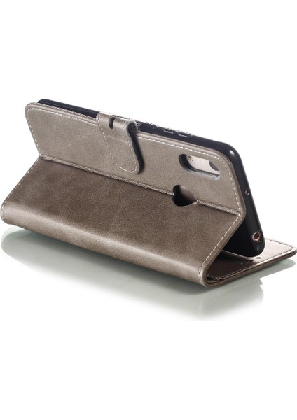 Cüzdan Kılıf Için Huawei Y6 2019 Kabartmalı Kart Tutucu Kickstand Tüm Yuvarlak (Yurt Dışından) indirimleri