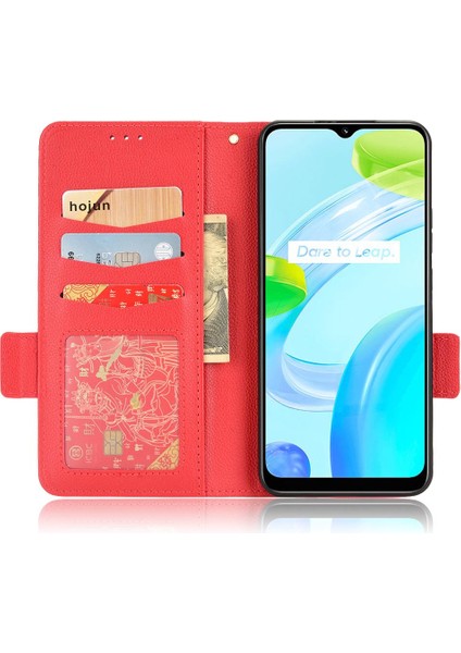 Realme C30 Cüzdan Kart Yuvaları Için Kılıf Tutucu Pu Deri Manyetik Yan (Yurt Dışından) fırsatları