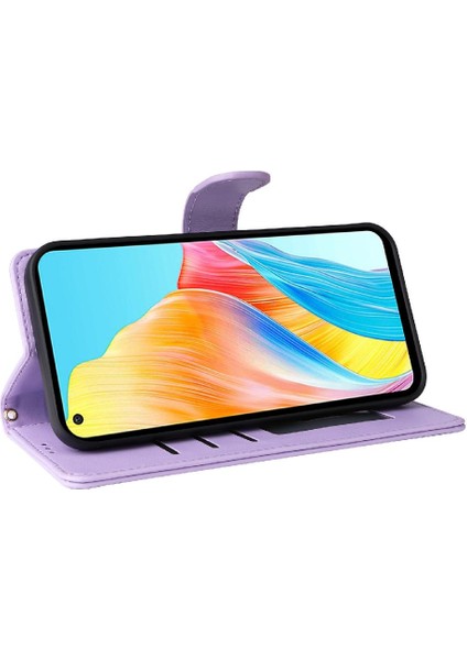 Oppo A78 4g Flip Kapak Için Flip Case Basit Iş Darbeye Deri (Yurt Dışından) modelleri