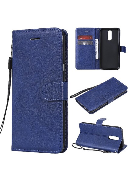 Kart Yuvası Klasik Düz Renk Iş Cüzdan ile Lg K40 Için Flip Case (Yurt Dışından)