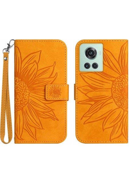 Oneplus 10R Kabartmalı Ayçiçeği Flip Cüzdan Telefon Kılıfı Için Kılıf Lüks Pu (Yurt Dışından) fiyatları