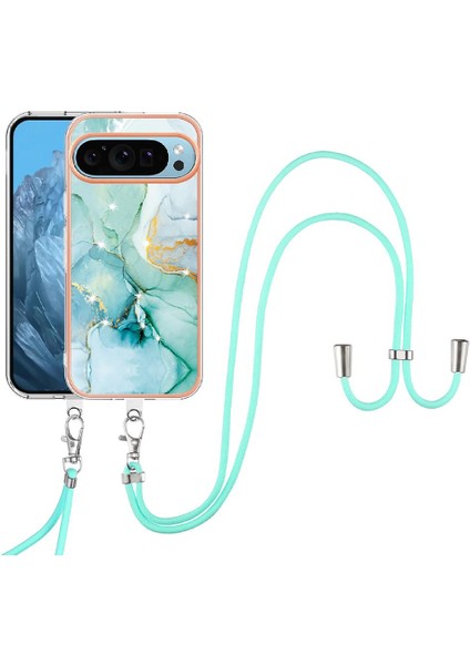 Google Piksel 9 Tampon Anti-Scratch Yumuşak Mermer Crossbody Kordon Için Kılıf (Yurt Dışından) modelleri