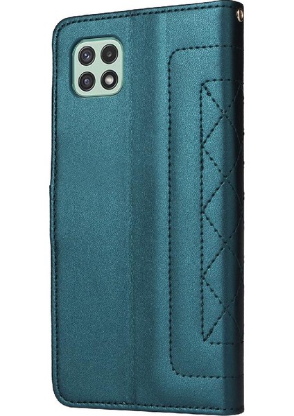 Samsung Galaxy A22 5g Için Flip Case Darbeye Basit Iş Cüzdan (Yurt Dışından) modelleri