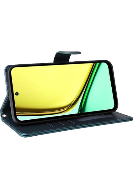 Realme C67 4g Darbeye Dayanıklı Basit Iş Cüzdan Deri Için Flip Case (Yurt Dışından) fırsatları
