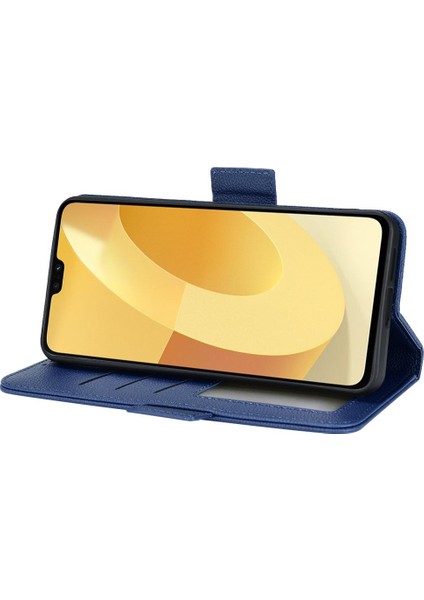 Vivo V23 5g Için Kılıf Manyetik Pu Deri Cüzdan Kart Yuvaları Tutucu Yan (Yurt Dışından)