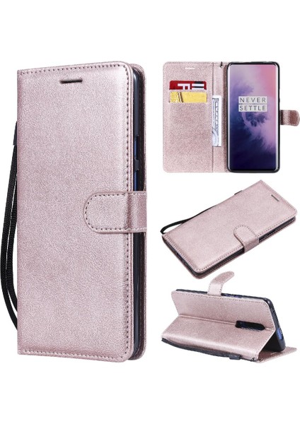 Oneplus 7 Pro Için Flip Case Kart Yuvası ile Yüksek Kaliteli Deri Iş (Yurt Dışından)