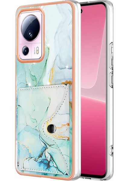 Xiaomi 13 Lite 5g Kart Yuvaları Mermer Yumuşak Tpu Tampon Ince Cüzdan (Yurt Dışından)