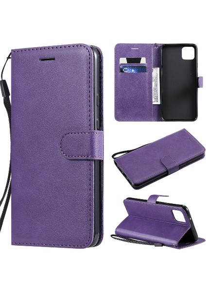 Kart Yuvası Klasik Düz Renk Iş ile Google Piksel 4xl Için Flip Case (Yurt Dışından)