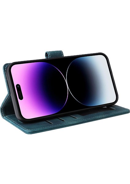 Iphone 14 Için Flip Case Pro Max Kapak Çevirin Cüzdan Darbeye Deri Kılıf (Yurt Dışından)
