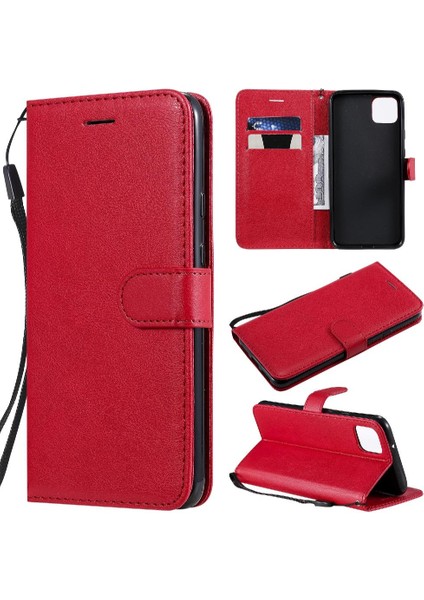 Kart Yuvası Klasik Düz Renk Iş ile Google Piksel 4xl Için Flip Case (Yurt Dışından)