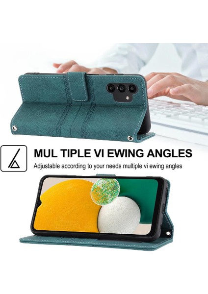 Samsung Galaxy M13 5g Darbeye Koruyucu Pu Deri Kılıf Için Flip Case (Yurt Dışından)