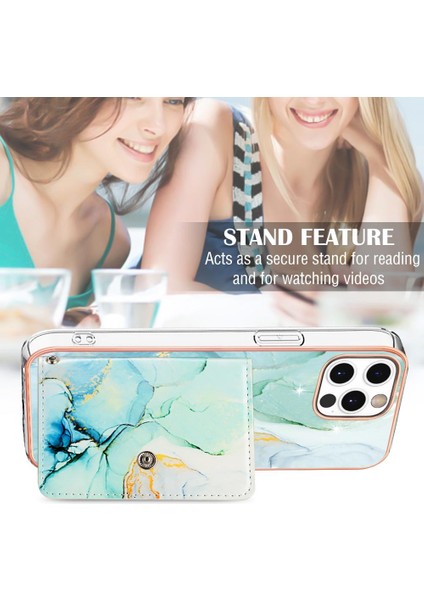 Iphone 11 Için Kılıf Pro Yumuşak Tpu Tampon Mermer Ince Cüzdan Kart Yuvaları (Yurt Dışından) modelleri