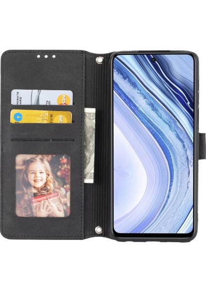 Xiaomi Redmi Not 9 Için Flip Case Pro Max Kickstand Cüzdan Kılıf Manyetik (Yurt Dışından)
