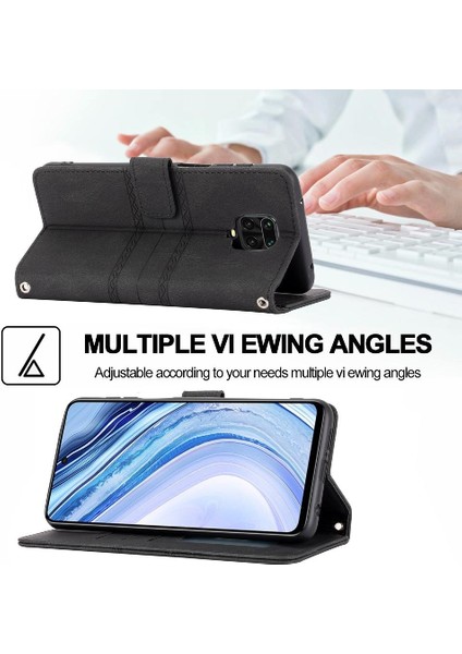 Xiaomi Redmi Not 9 Için Flip Case Pro Max Kickstand Cüzdan Kılıf Manyetik (Yurt Dışından)
