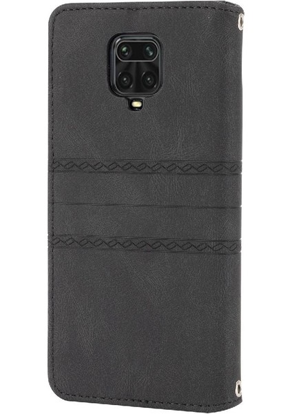 Xiaomi Redmi Not 9 Için Flip Case Pro Max Kickstand Cüzdan Kılıf Manyetik (Yurt Dışından)