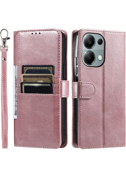 Xiaomi Redmi Not Için Flip Case 13 Pro 4g Pu Deri Kickstand 6 Kart (Yurt Dışından)