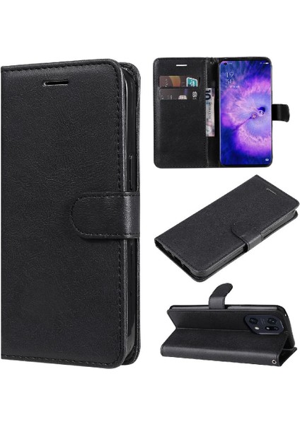 Oppo Bulmak Için Flip Case X5 Pro Yüksek Kaliteli Deri Klasik Düz Renk (Yurt Dışından)