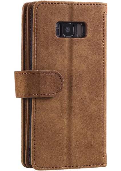 Samsung Galaxy S8 9 Kart Yuvaları Için Flip Case Kordon Pu Deri Cüzdan (Yurt Dışından) indirimleri