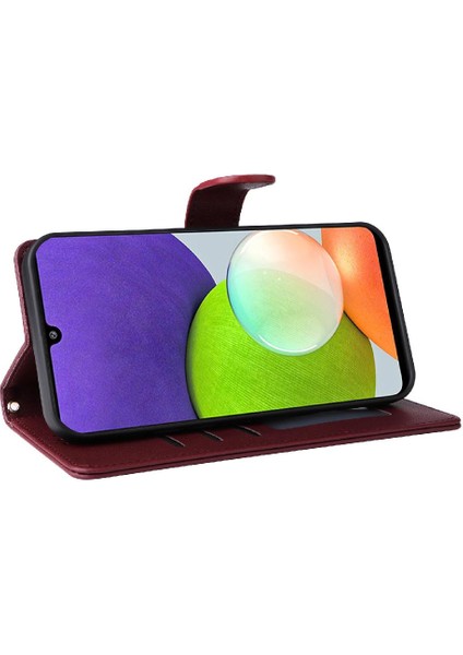 Samsung Galaxy A22 4g Için Flip Case Basit Iş Kapak Deri (Yurt Dışından) fırsatları