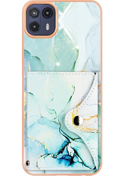 Motorola Moto G50 5g Yumuşak Tpu Tampon Ince Cüzdan Kart Yuvaları Mermer (Yurt Dışından) fırsatları