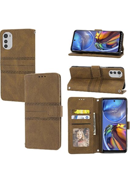 BDT Boutique Motorola Moto Motorola Cüzdan Durumda Manyetik Kapatma Kickstand Pu Için Flip Case (Yurt Dışından)