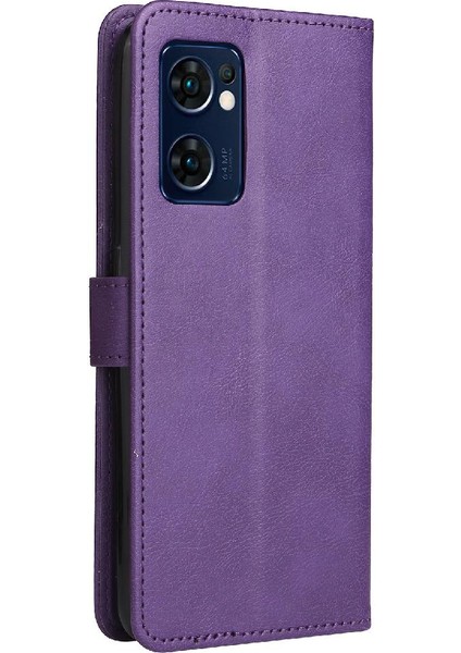 Oppo Bulmak Için Flip Case X5 Lite Klasik Düz Renk Yüksek Kaliteli Deri (Yurt Dışından)