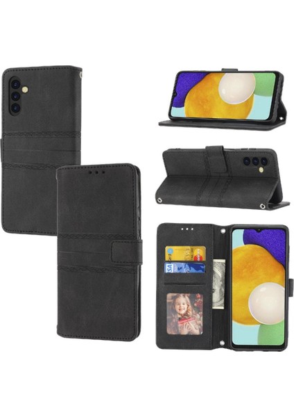 Samsung Galaxy A34 5g Manyetik Kapatma Pu Deri Kickstand Için Flip Case (Yurt Dışından)