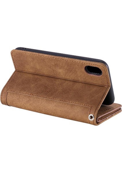 Iphone Xs Max Pu Deri Kordon 9 Kart Yuvaları Cüzdan Için Flip Case (Yurt Dışından) indirimleri