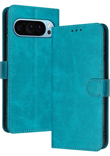 Toka Saf Kart Yuvası ile Google Piksel 9 Pu Deri Için Flip Case (Yurt Dışından)
