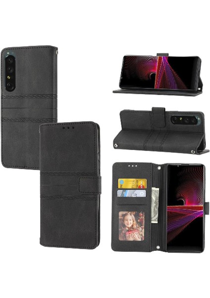 Sony Xperia 1 Iv Için Flip Case Cüzdan Kılıf Darbeye Koruyucu Manyetik (Yurt Dışından)