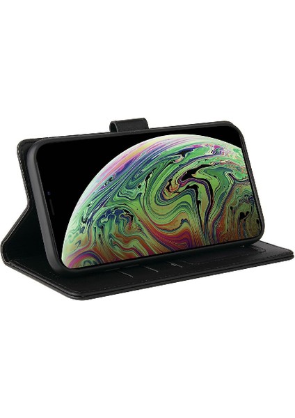 Iphone Xs Max Üç Kart Yuvaları Kickstand Premium Deri Için Flip Case (Yurt Dışından) indirimleri