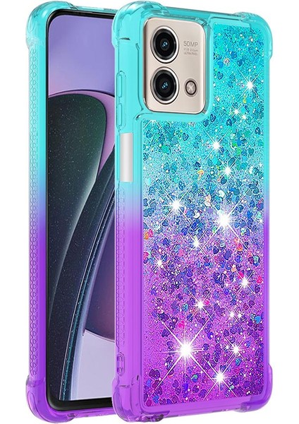 Motorola Moto G Stylus 5g 2023 Akan Sparkle Hareketli Kapak Temizle (Yurt Dışından)