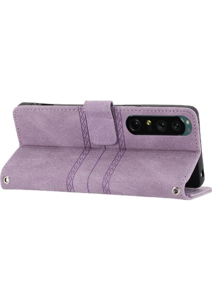 Sony Xperia 1 V Pu Deri Cüzdan Kılıf Için Flip Case Manyetik Kapatma (Yurt Dışından)