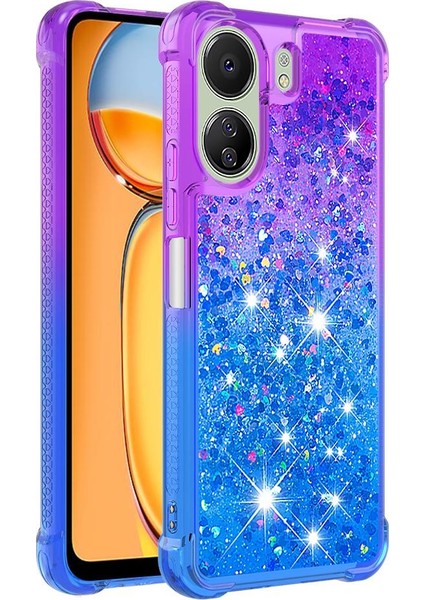 Xiaomi Redmi Için Kılıf Clear 4g Akan Sparkle Hareketli Kapak Temizle Tampon (Yurt Dışından)