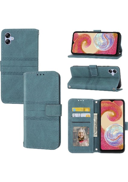 Samsung Galaxy M04 Darbeye Koruyucu Cüzdan Kılıf Pu Için Flip Case (Yurt Dışından)