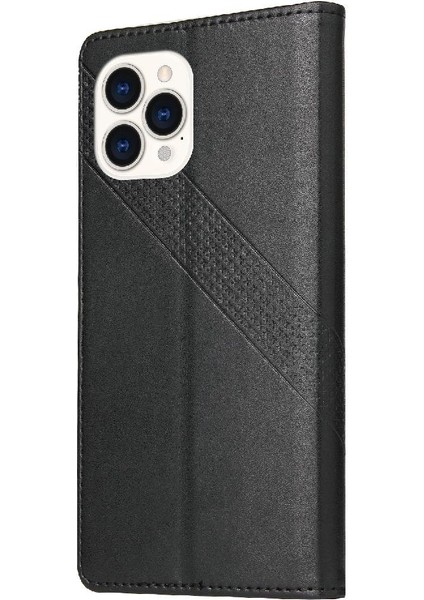 Iphone 13 Için Flip Case Pro Max Iki Kart Yuvaları Kickstand Premium Deri (Yurt Dışından)