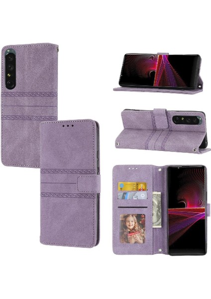 Sony Xperia 1 Iv Için Flip Case Cüzdan Kılıf Darbeye Koruyucu Manyetik (Yurt Dışından)