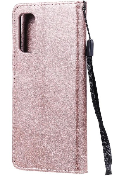 Kart Yuvası Cüzdan ile Samsung Galaxy S20 Klasik Düz Renk Için Flip Case (Yurt Dışından) indirimleri