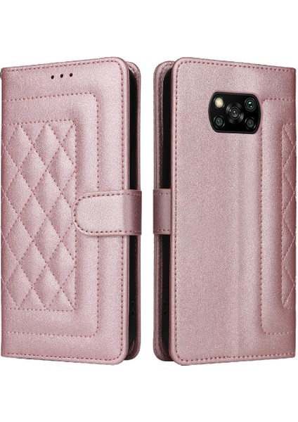 Xiaomi Poco X3 Nfc Cüzdan Flip Kapak Için Flip Case Basit Iş Deri (Yurt Dışından)