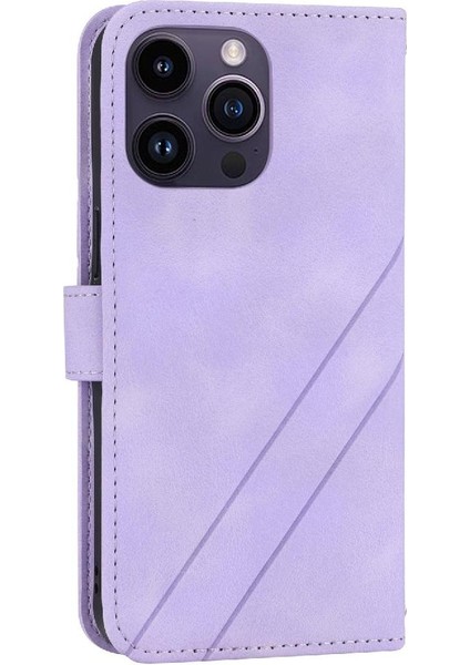 Iphone 13 Için Filp Durumda Pro Max Bilek Kayışı Pu Deri Kapak Kickstand (Yurt Dışından)