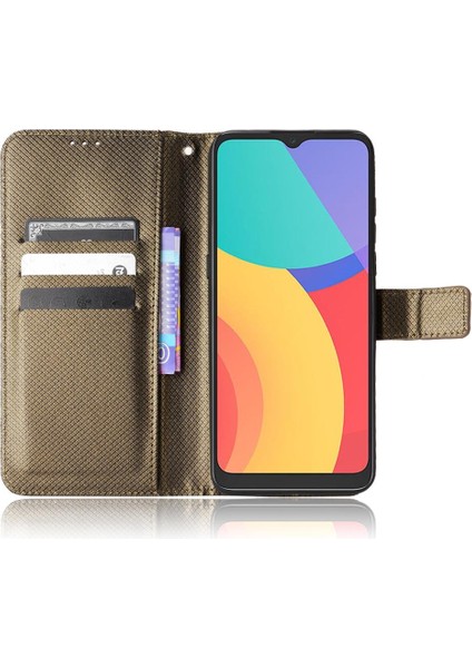 Alcatel 1s 2021 Kickstand Manyetik Cüzdan Kart Tutucu Kapak Için Kılıf (Yurt Dışından) modelleri