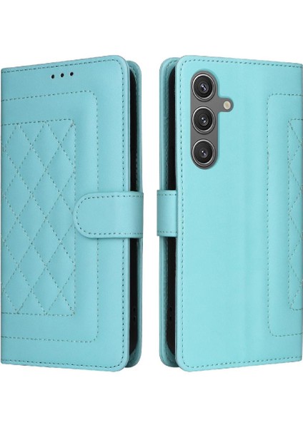 Samsung Galaxy S24 Artı Flip Kapak Için Flip Case Darbeye Deri Kılıf (Yurt Dışından)