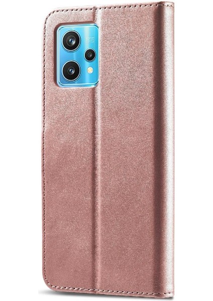 Realme 9 Pro Buzağı Doku Için Kılıf ile Yatay Çevir Deri Kılıf Kartı (Yurt Dışından) modelleri