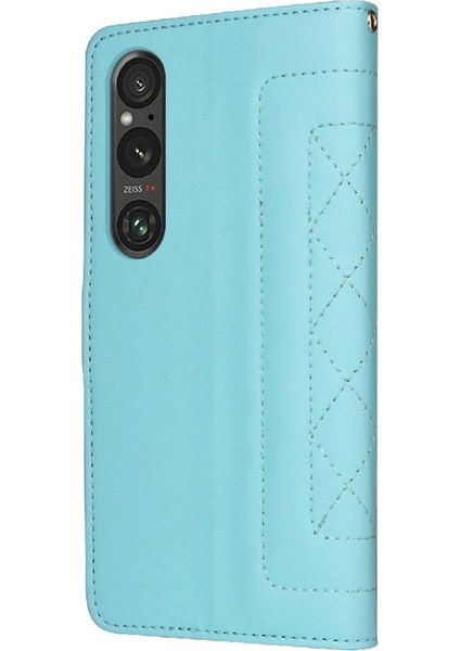 Sony Xperia 1 V Için Flip Case Deri Kılıf Kapak Çevirin Cüzdan Basit (Yurt Dışından)