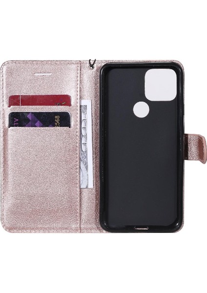 Google Piksel 5 Iş Cüzdan Telefon Kılıfı Için Flip Case Klasik Katı Yüksek (Yurt Dışından)