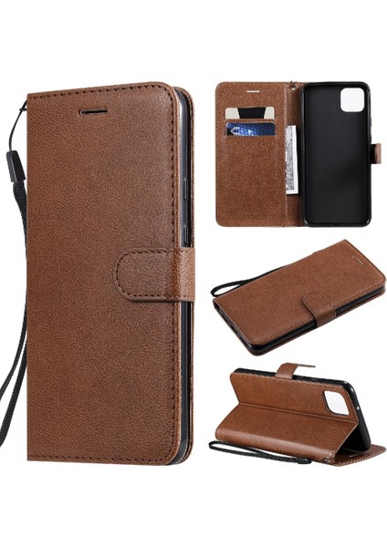 Kart Yuvası Klasik Düz Renk Iş ile Google Piksel 4xl Için Flip Case (Yurt Dışından)