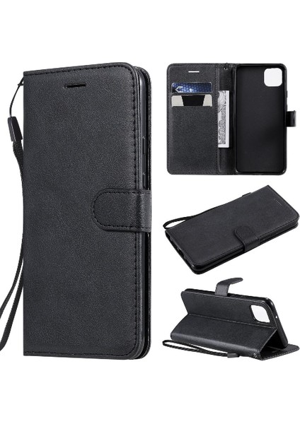 Kart Yuvası Klasik Düz Renk Iş ile Google Piksel 4xl Için Flip Case (Yurt Dışından)