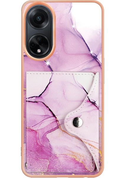 Oppo A98 Kart Yuvaları Için Kılıf Yumuşak Tpu Tampon Mermer Ince Cüzdan (Yurt Dışından) fırsatları