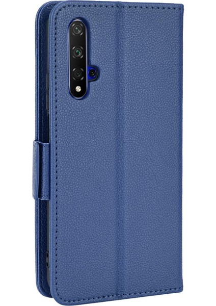 Huawei Nova 5t Manyetik Kart Yuvaları Için Kılıf Tutucu Yan Toka Cüzdan Pu (Yurt Dışından)